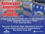 American Flag Retiring Drop Box